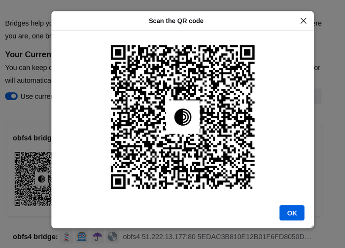 Brücken-QR-Code