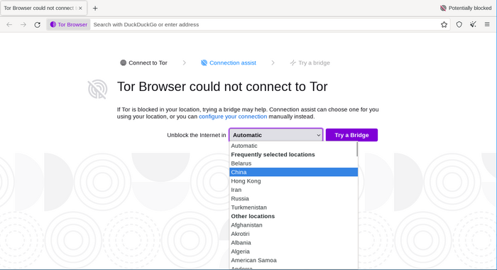 Configuració de l'Assistent de connexió