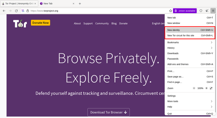 Tor browser новая личность тор браузер не работает на андроид вход на гидру